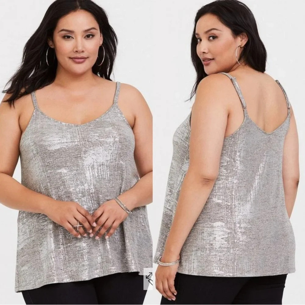 Torrid Foil  Hacci Swing Cami